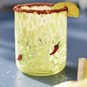 Anthropologie Chili Pepper Tropical Icon Juice Glass